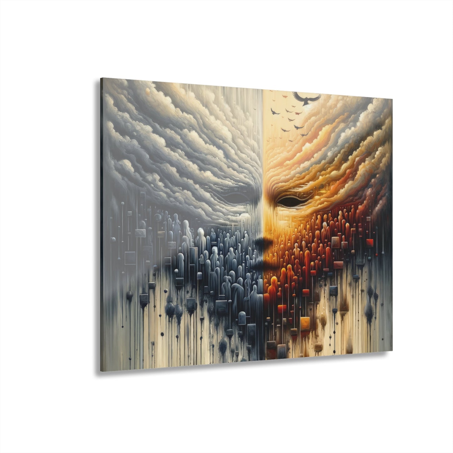 Subdued Revolutionary Currents Acrylic Prints (French Cleat Hanging) - ATUH.ART