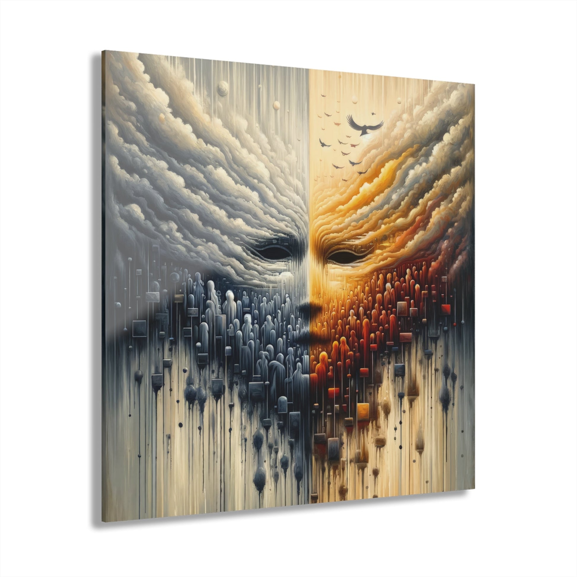 Subdued Revolutionary Currents Acrylic Prints (French Cleat Hanging) - ATUH.ART