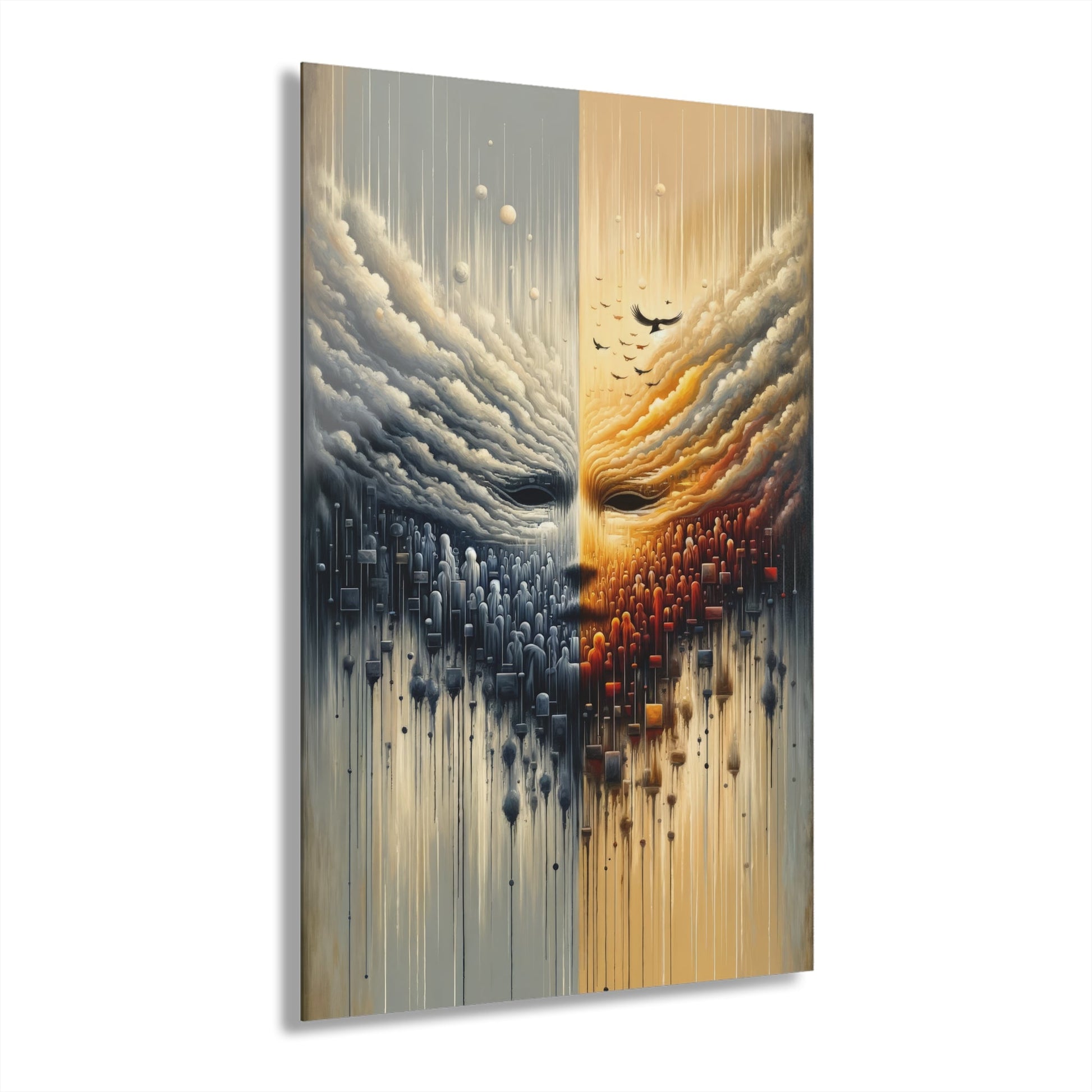 Subdued Revolutionary Currents Acrylic Prints (French Cleat Hanging) - ATUH.ART