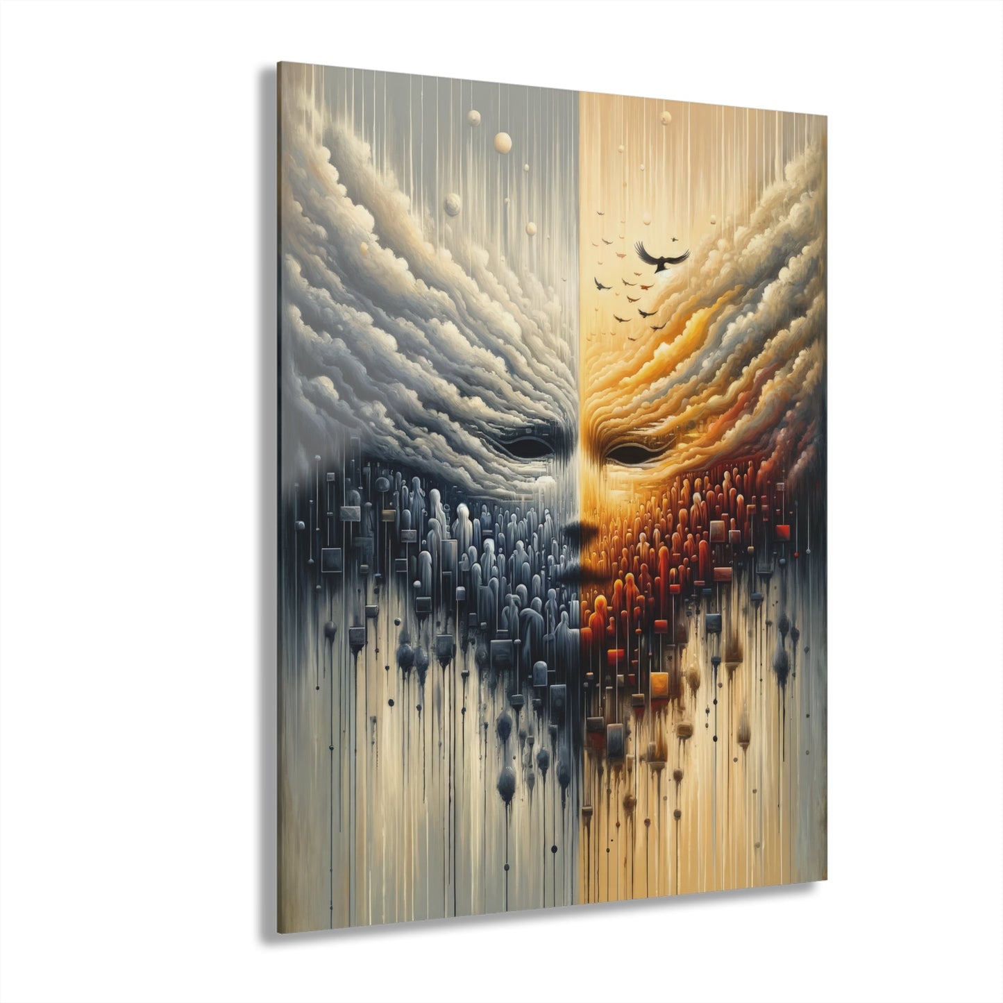 Subdued Revolutionary Currents Acrylic Prints (French Cleat Hanging) - ATUH.ART