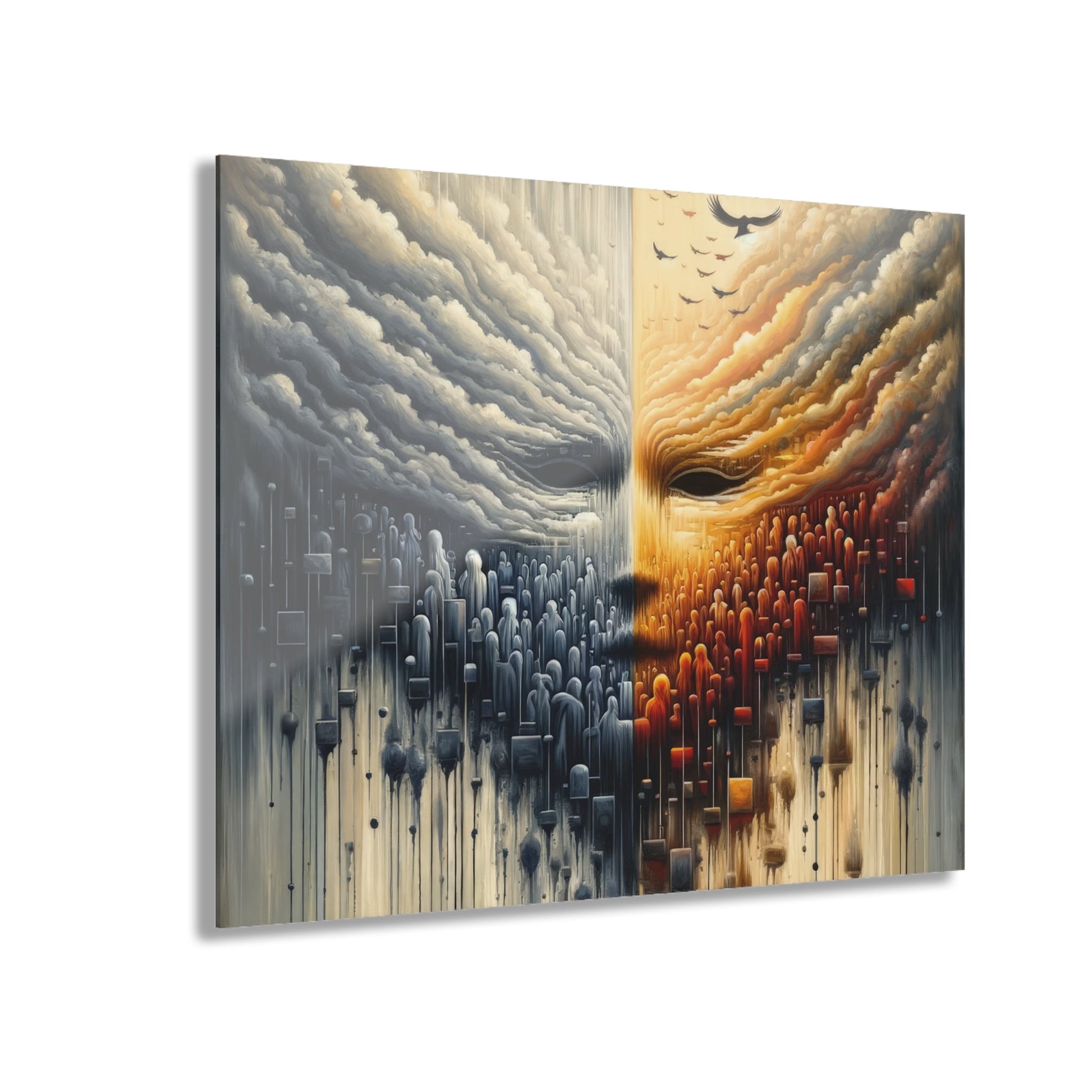 Subdued Revolutionary Currents Acrylic Prints (French Cleat Hanging) - ATUH.ART