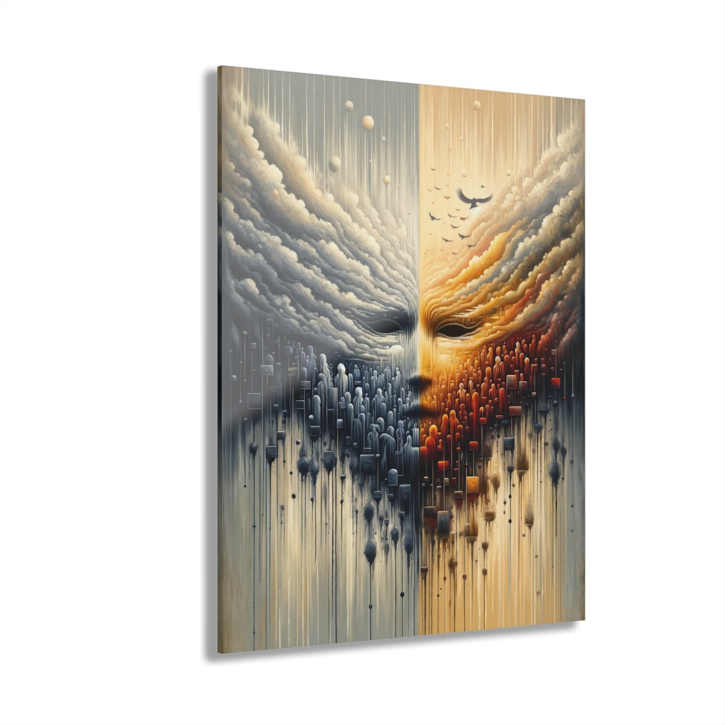 Subdued Revolutionary Currents Acrylic Prints (French Cleat Hanging) - ATUH.ART