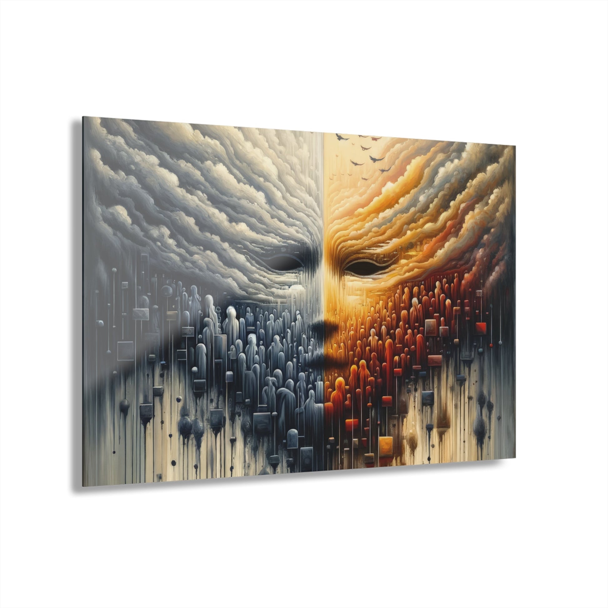 Subdued Revolutionary Currents Acrylic Prints (French Cleat Hanging) - ATUH.ART