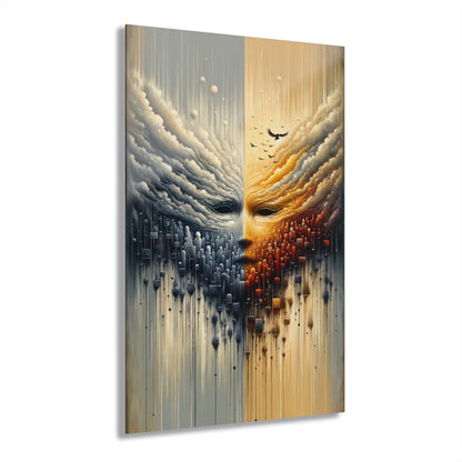 Subdued Revolutionary Currents Acrylic Prints (French Cleat Hanging) - ATUH.ART