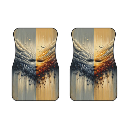 Subdued Revolutionary Currents Car Mats (2x Front) - ATUH.ART