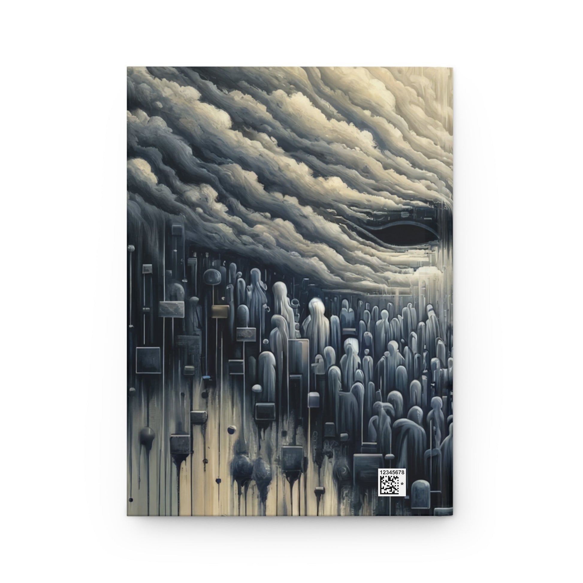 Subdued Revolutionary Currents Hardcover Journal Matte - ATUH.ART