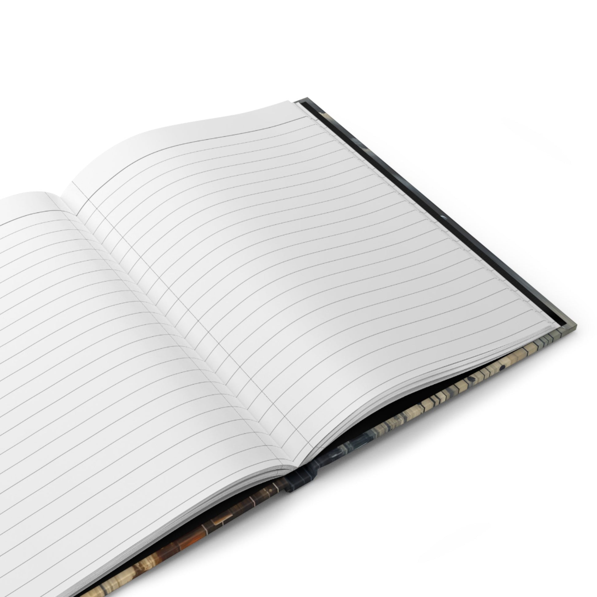 Subdued Revolutionary Currents Hardcover Journal Matte - ATUH.ART