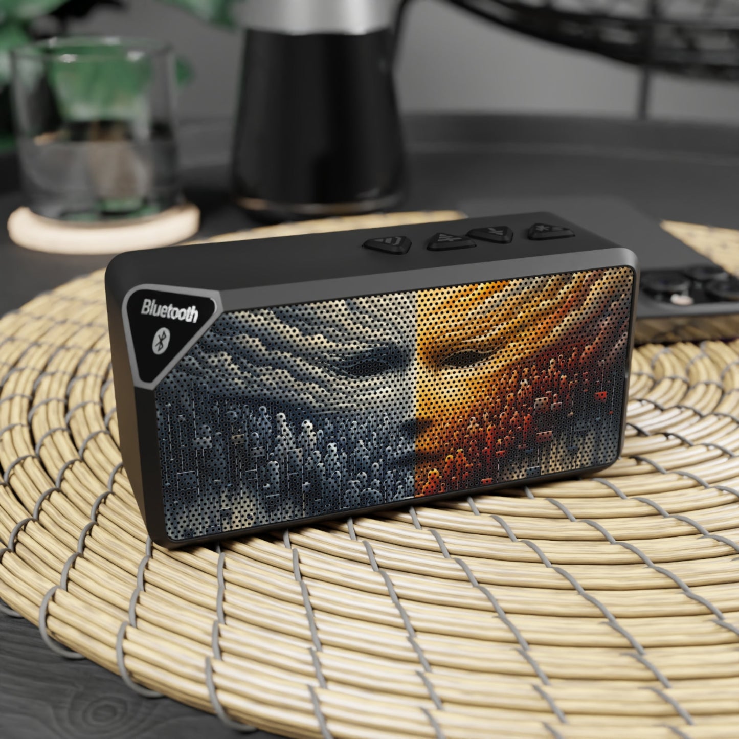 Subdued Revolutionary Currents Jabba Bluetooth Speaker - ATUH.ART