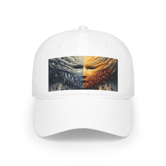 Subdued Revolutionary Currents Low Profile Baseball Cap - ATUH.ART