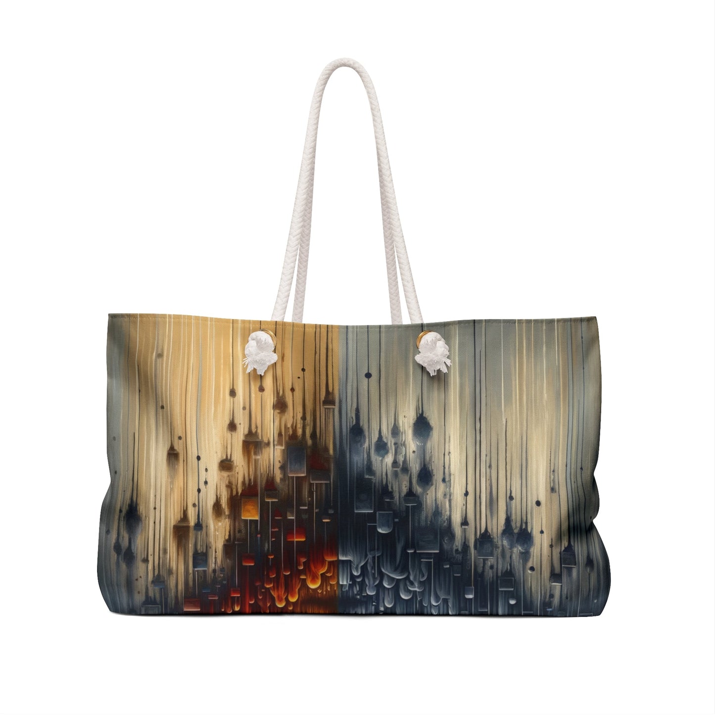 Subdued Revolutionary Currents Weekender Bag - ATUH.ART