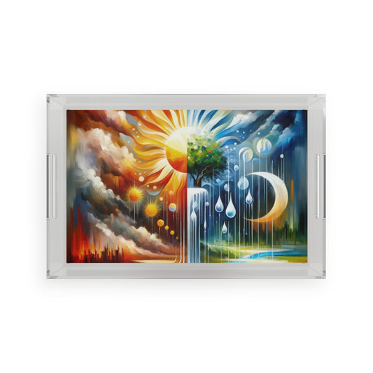 Sunshine Harvest Journey Acrylic Serving Tray - ATUH.ART