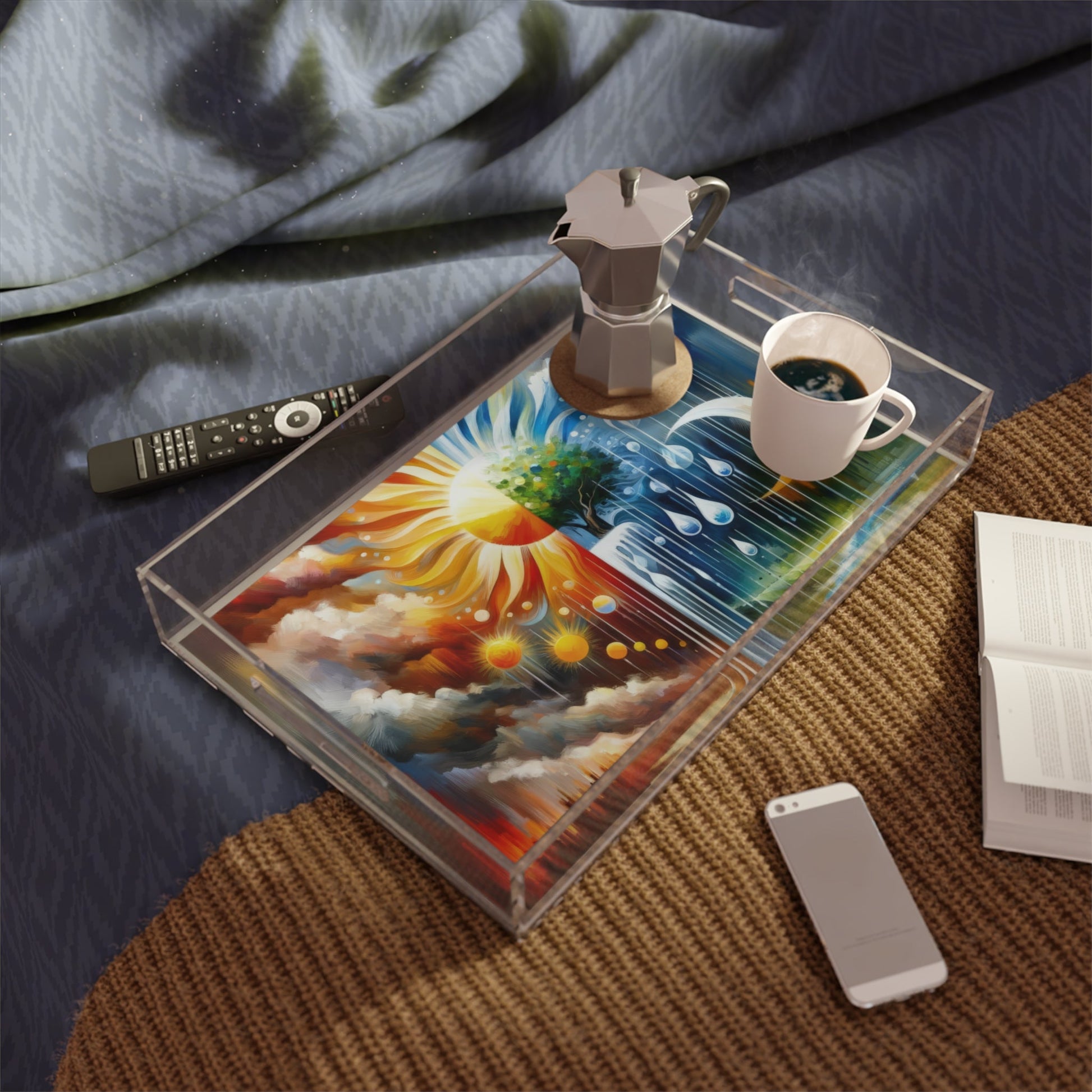 Sunshine Harvest Journey Acrylic Serving Tray - ATUH.ART