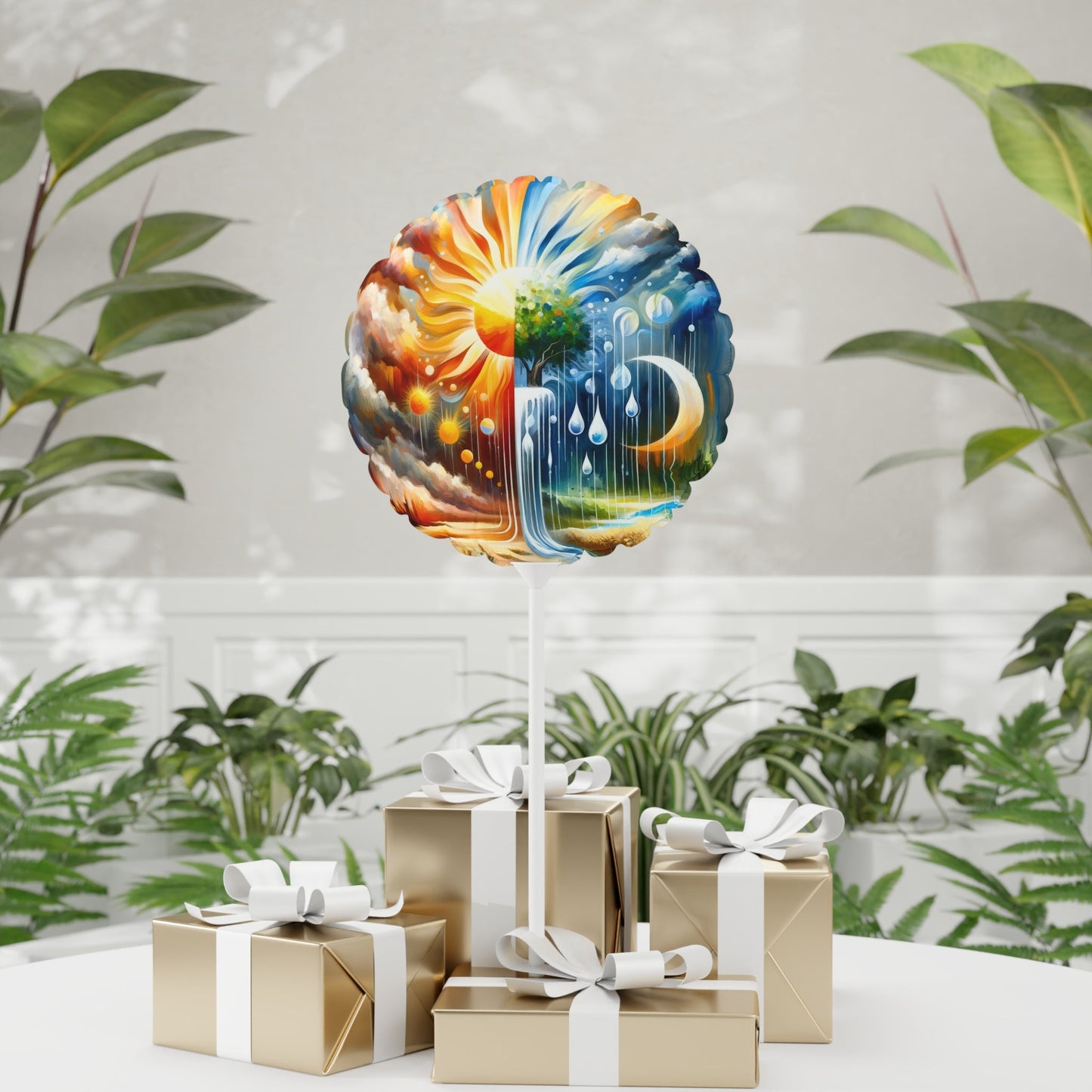 Sunshine Harvest Journey Balloon (Round and Heart-shaped), 11" - ATUH.ART