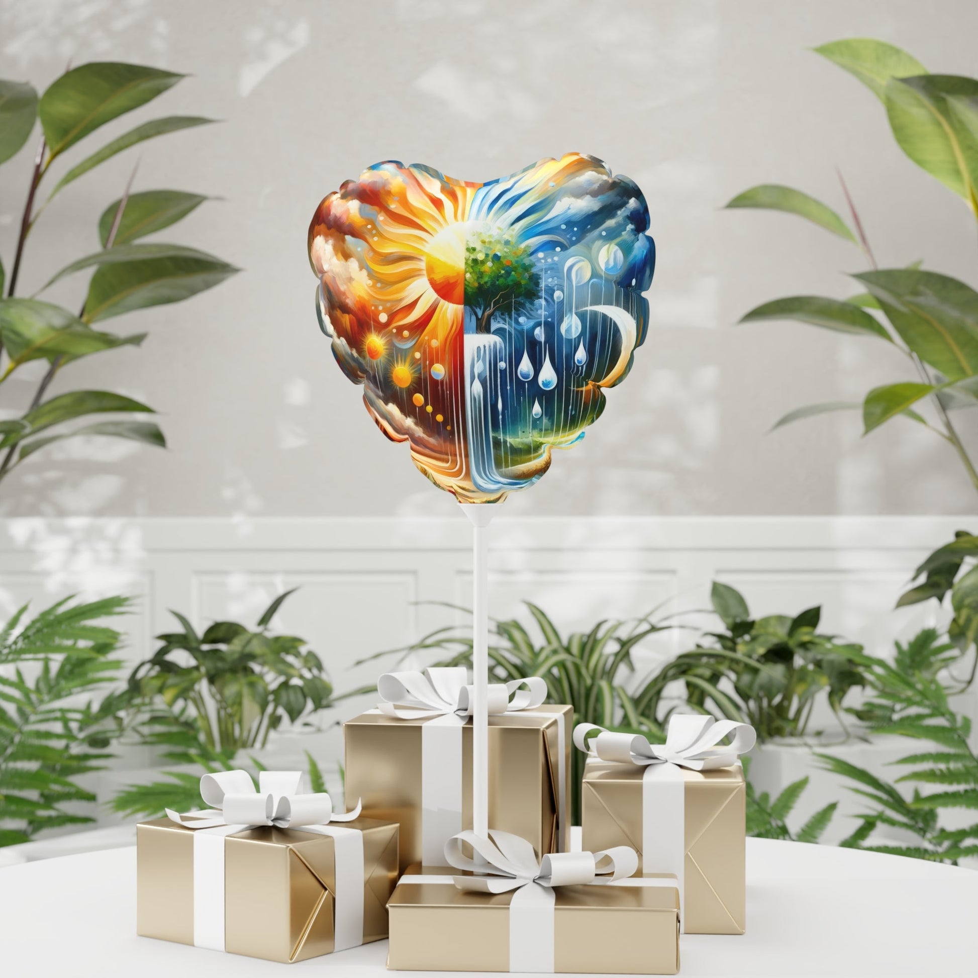 Sunshine Harvest Journey Balloon (Round and Heart-shaped), 11" - ATUH.ART