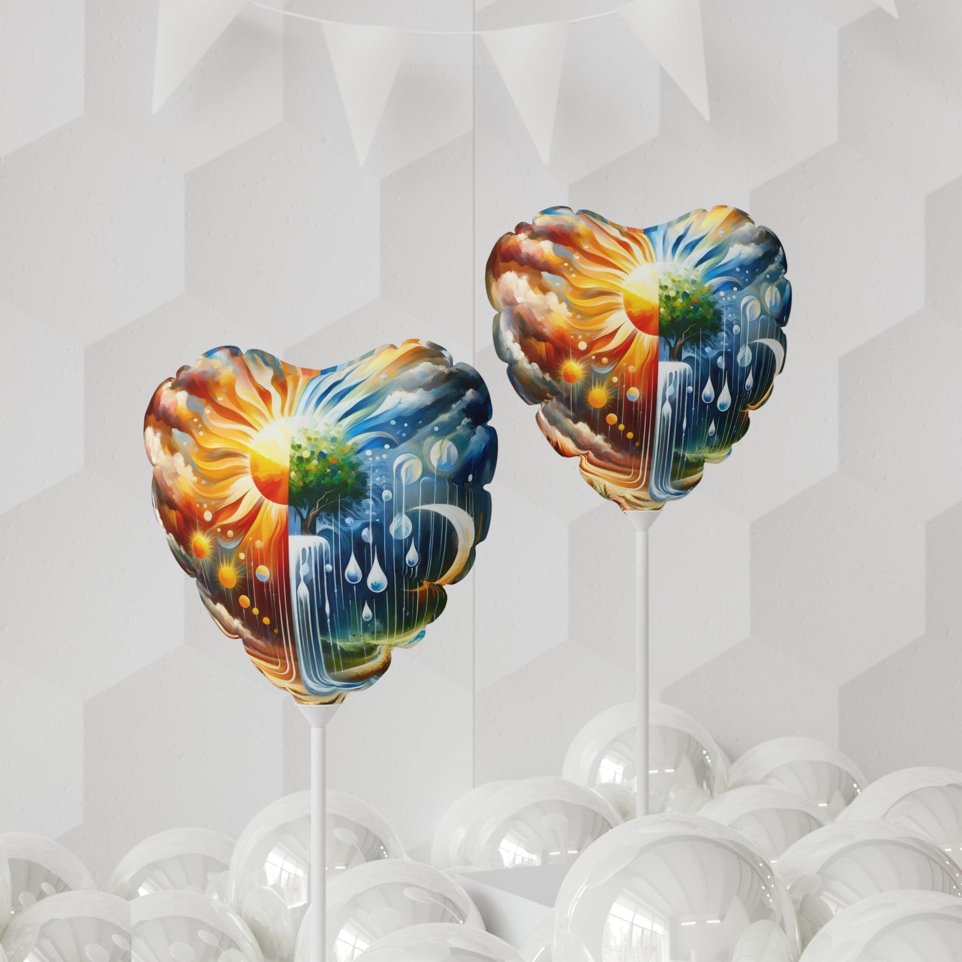 Sunshine Harvest Journey Balloon (Round and Heart-shaped), 11" - ATUH.ART
