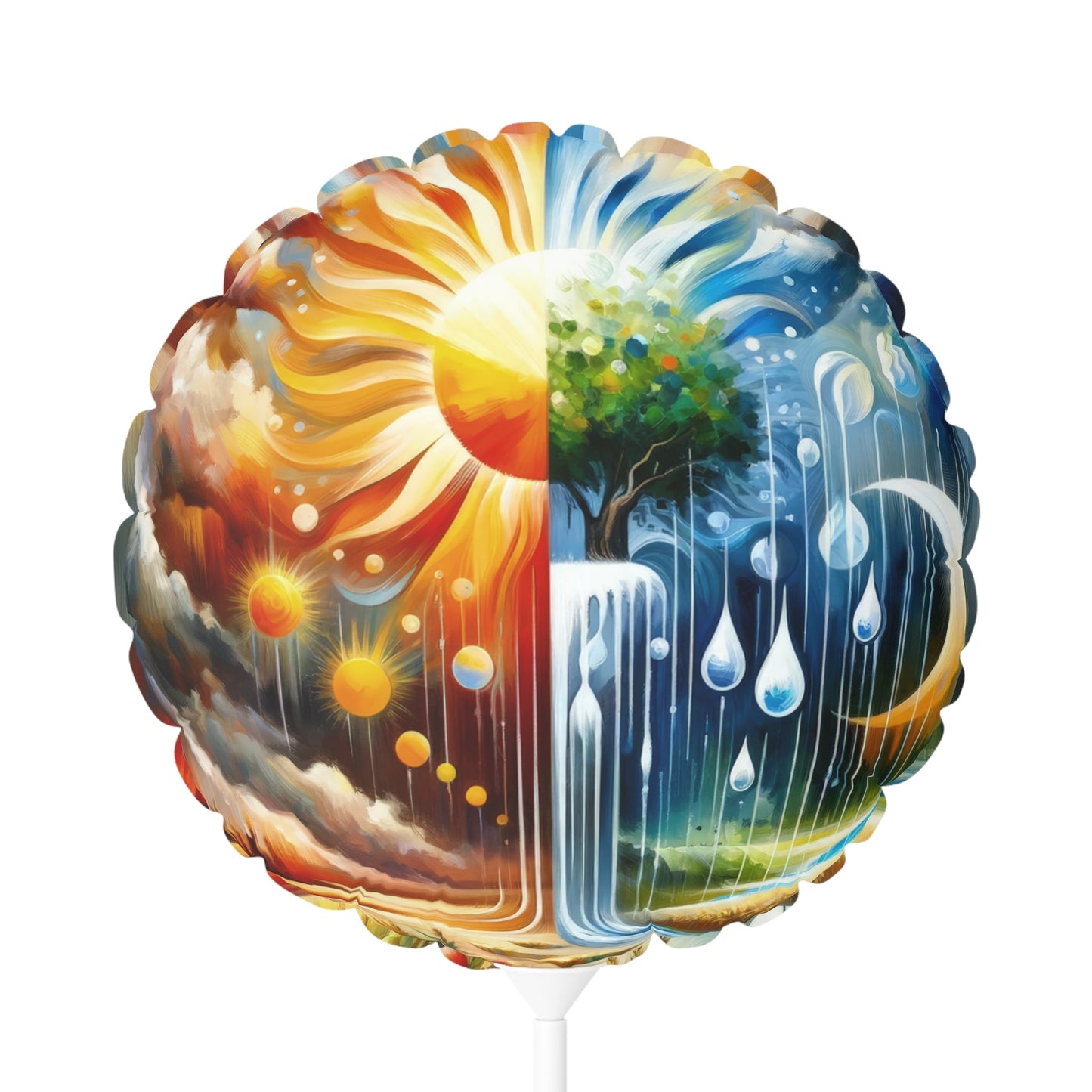 Sunshine Harvest Journey Balloon (Round and Heart-shaped), 11" - ATUH.ART