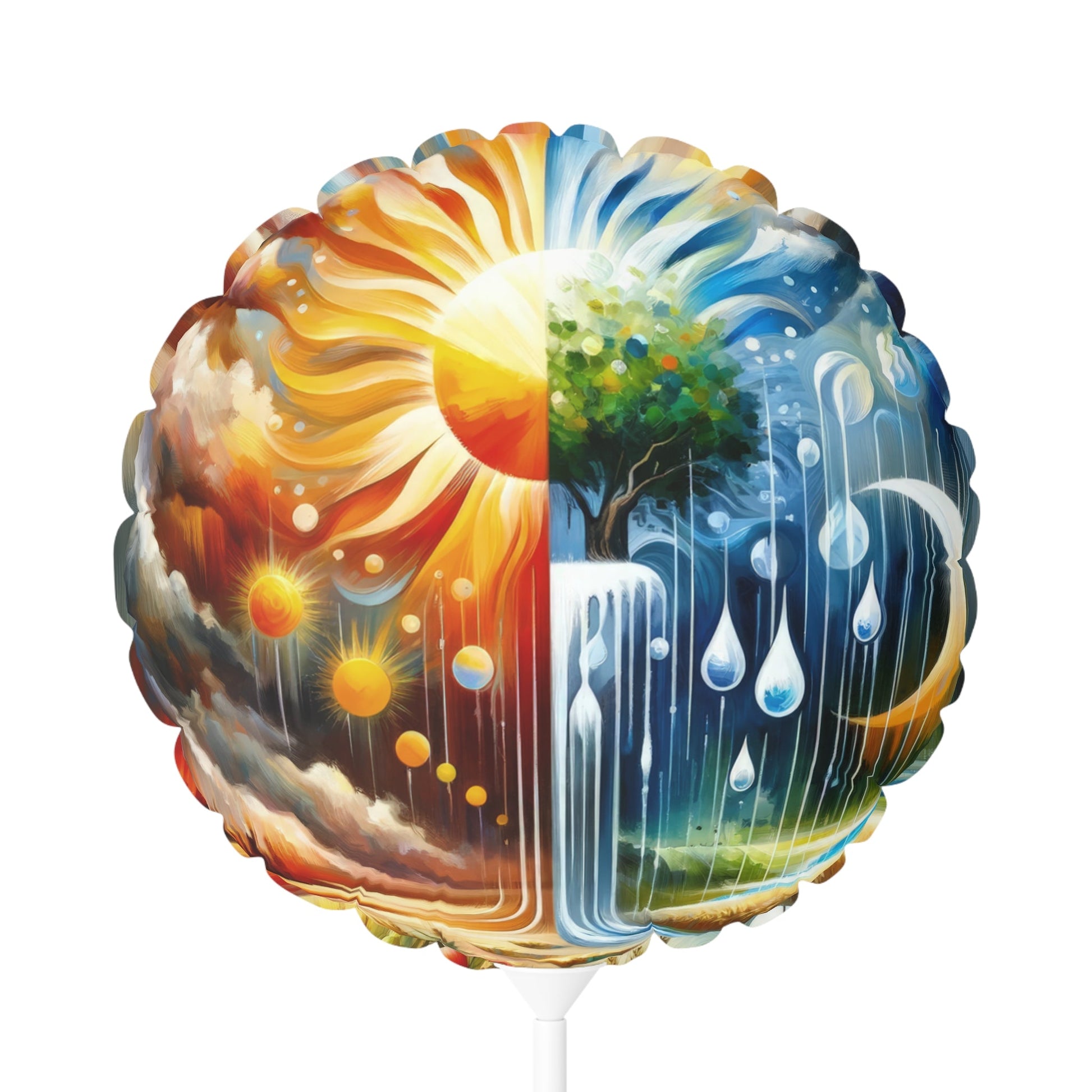 Sunshine Harvest Journey Balloon (Round and Heart-shaped), 11" - ATUH.ART