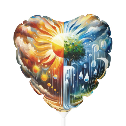 Sunshine Harvest Journey Balloon (Round and Heart-shaped), 11" - ATUH.ART