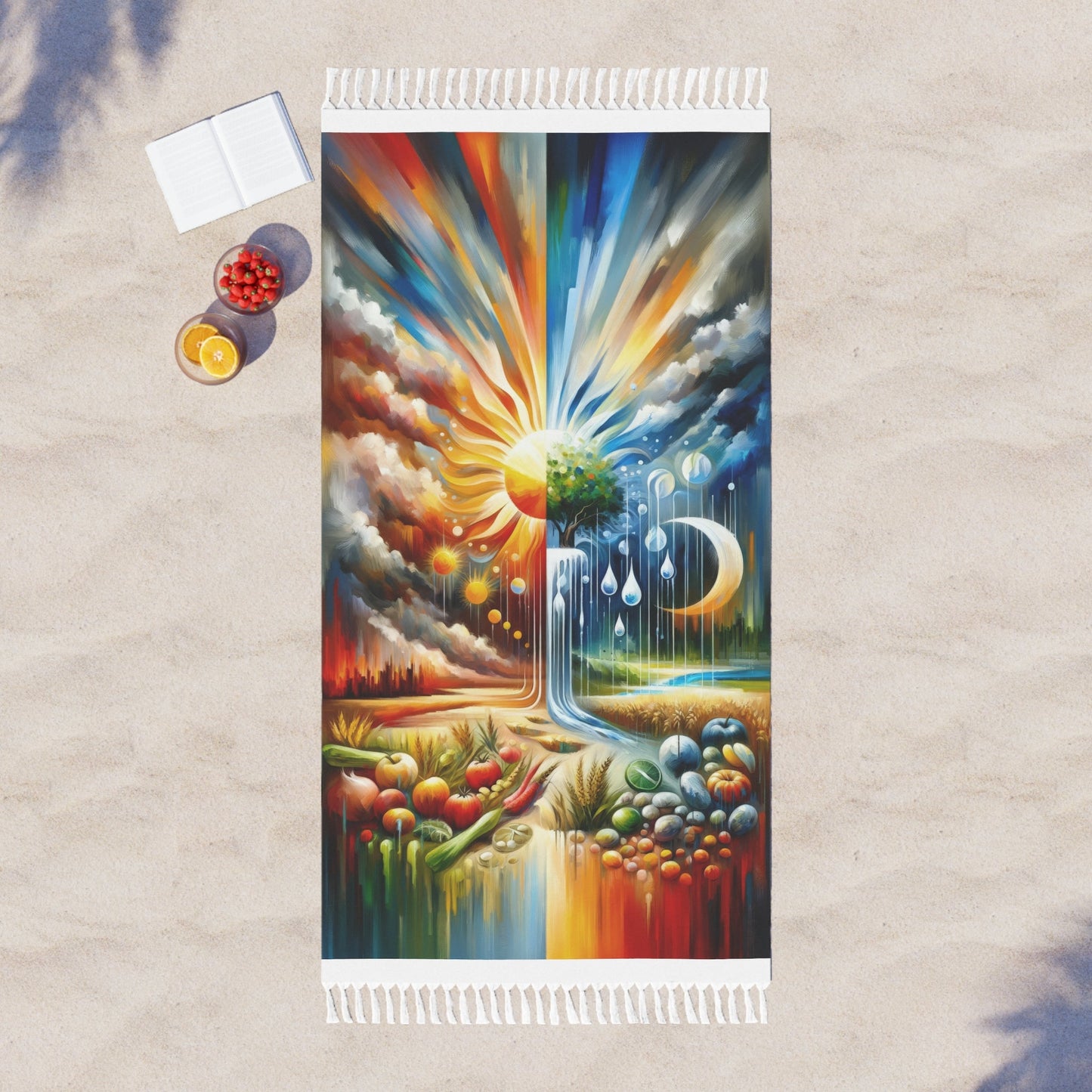 Sunshine Harvest Journey Boho Beach Cloth - ATUH.ART