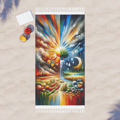 Sunshine Harvest Journey Boho Beach Cloth - ATUH.ART