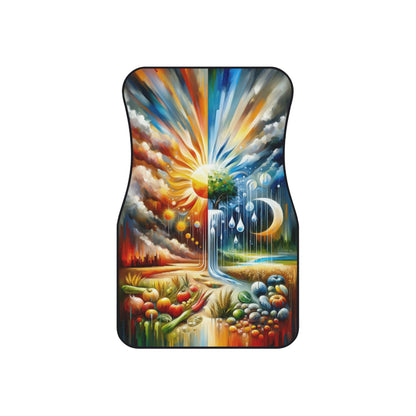 Sunshine Harvest Journey Car Mats (2x Front) - ATUH.ART