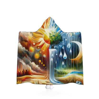 Sunshine Harvest Journey Hooded Blanket - ATUH.ART