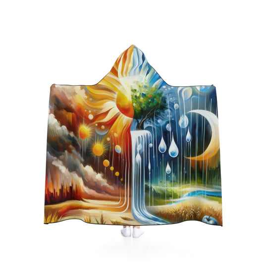 Sunshine Harvest Journey Hooded Blanket - ATUH.ART