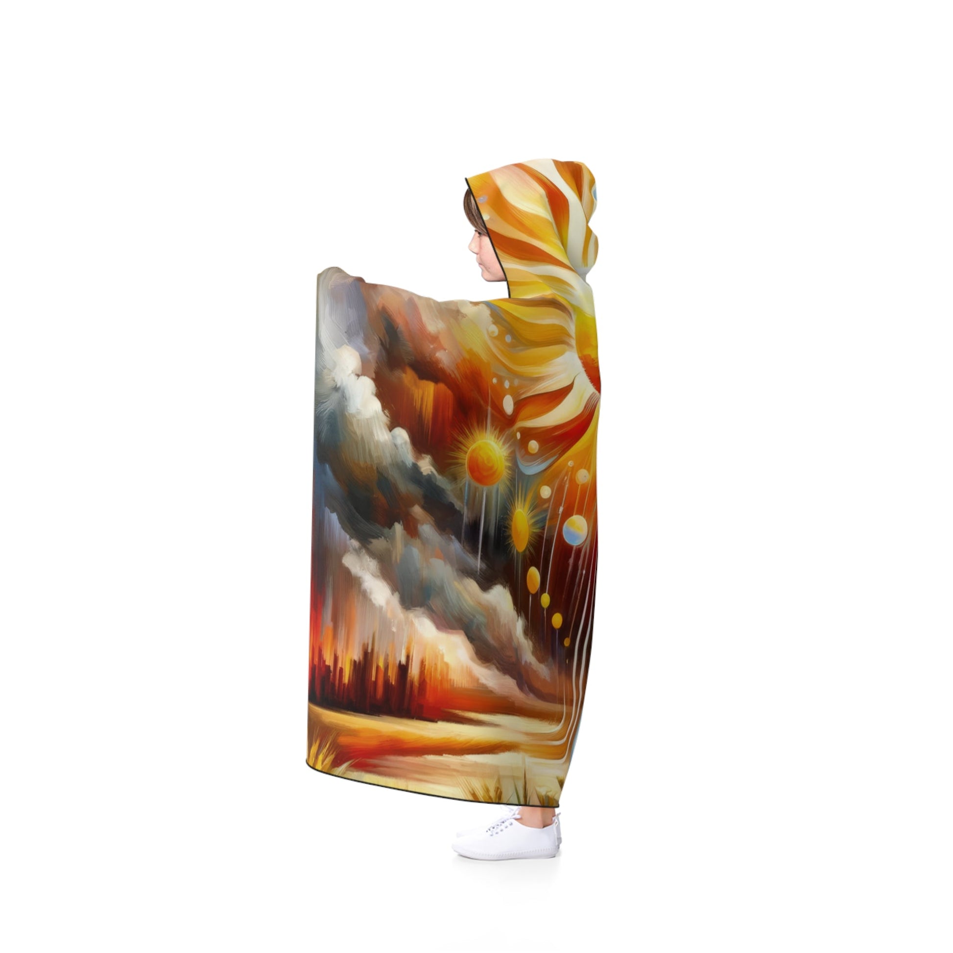 Sunshine Harvest Journey Hooded Blanket - ATUH.ART
