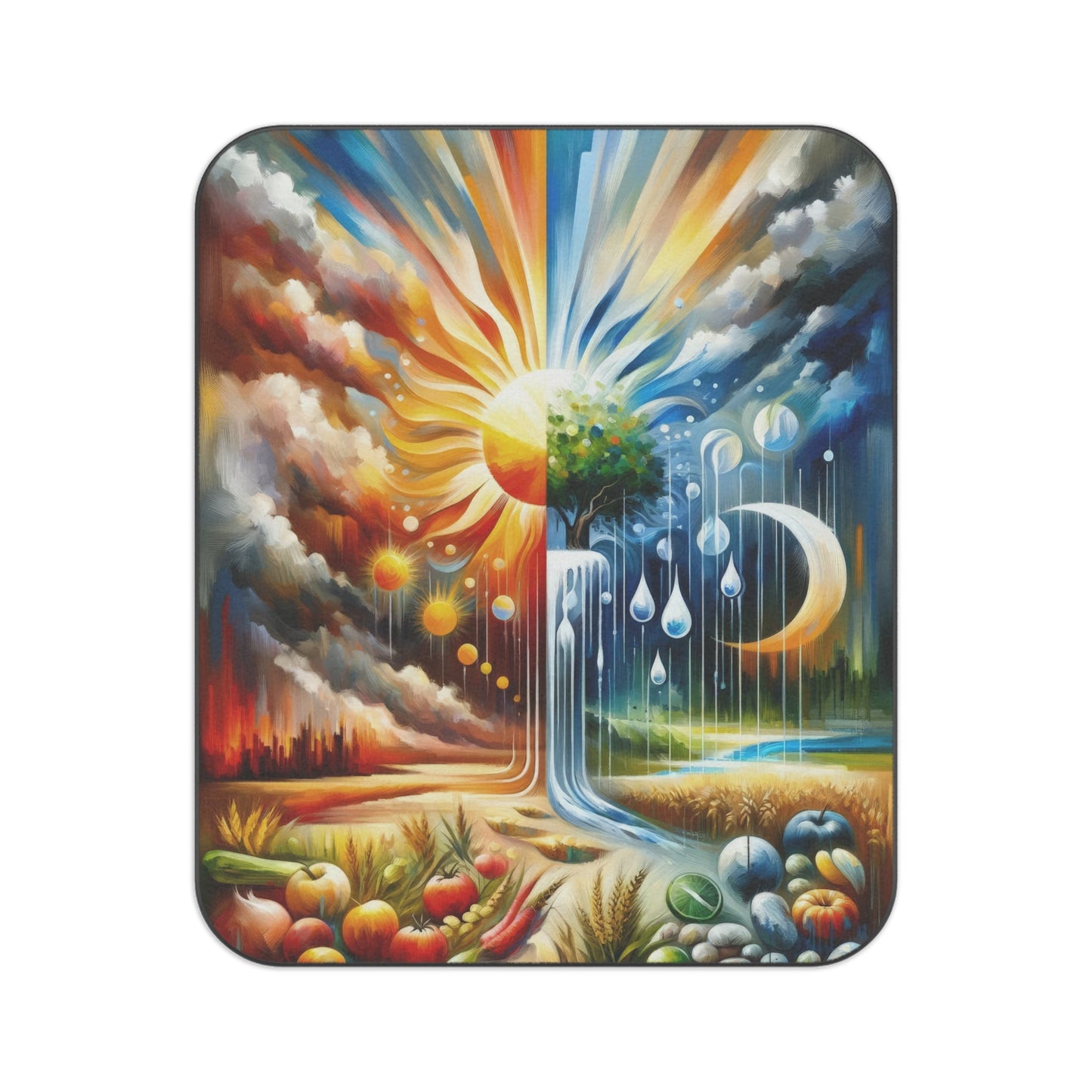Sunshine Harvest Journey Picnic Blanket - ATUH.ART