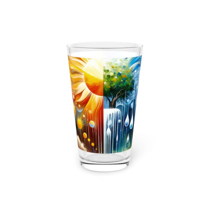 Sunshine Harvest Journey Pint Glass, 16oz - ATUH.ART