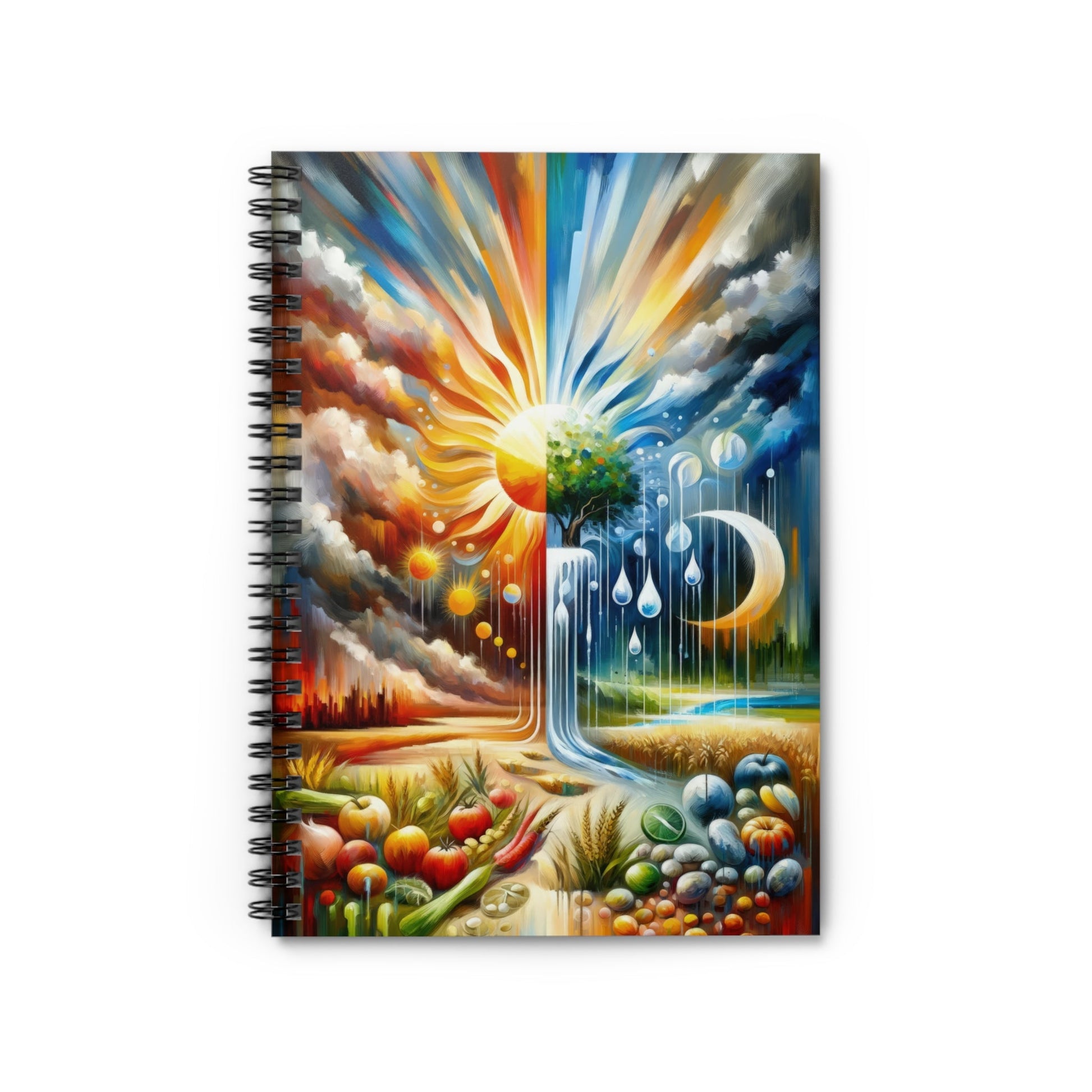 Sunshine Harvest Journey Spiral Notebook - Ruled Line - ATUH.ART