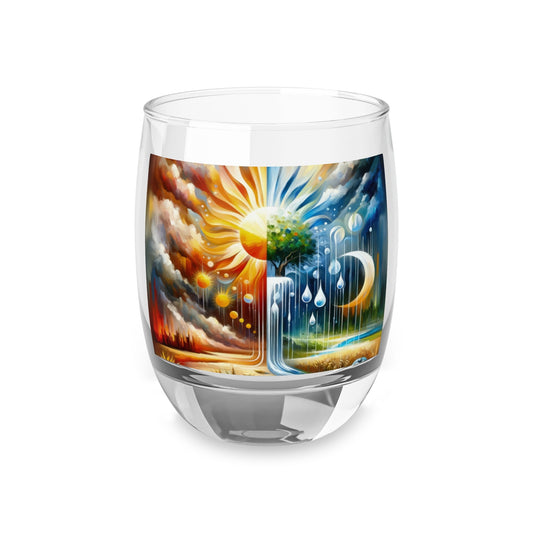 Sunshine Harvest Journey Whiskey Glass - ATUH.ART