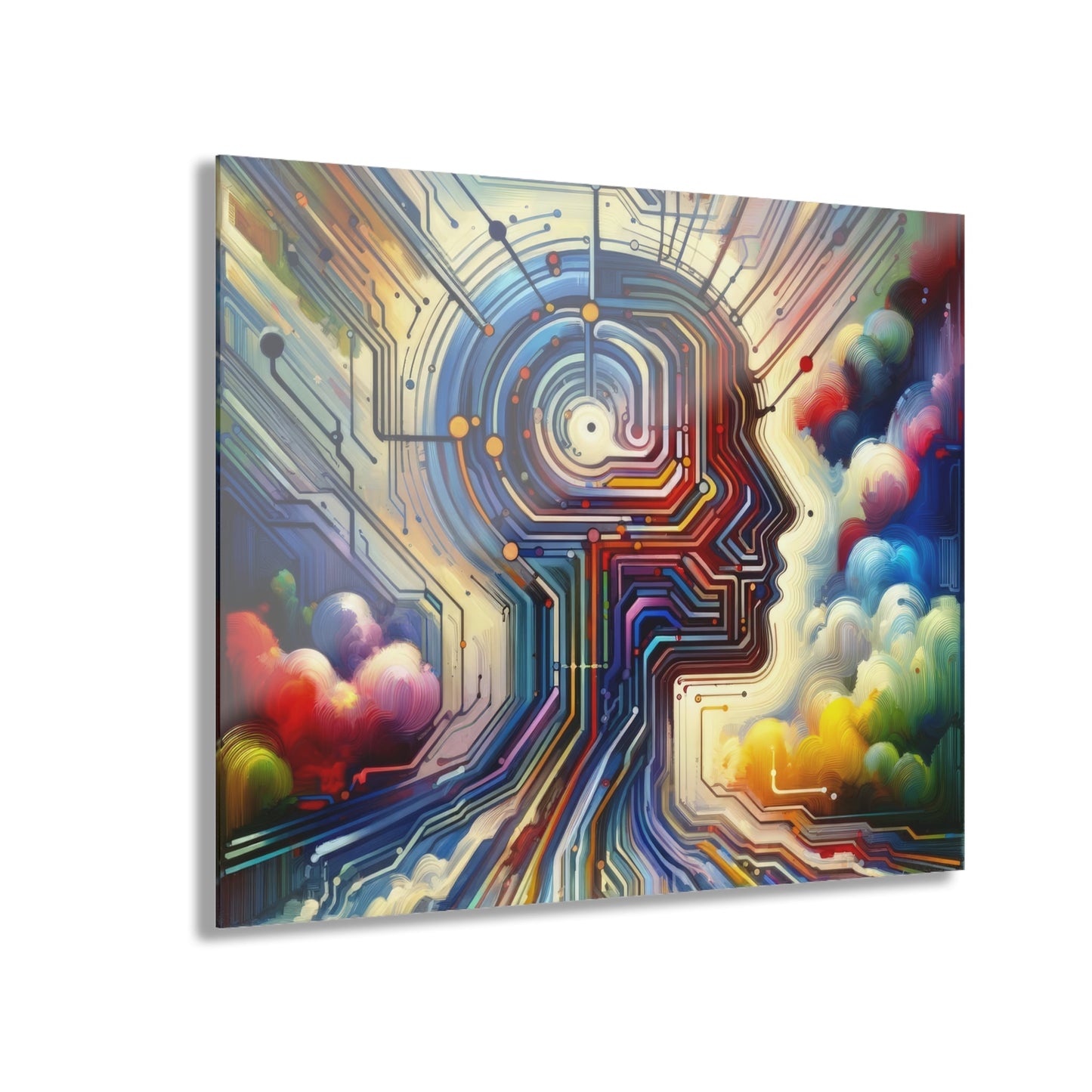 Supportive Digital Empathy Acrylic Prints (French Cleat Hanging) - ATUH.ART