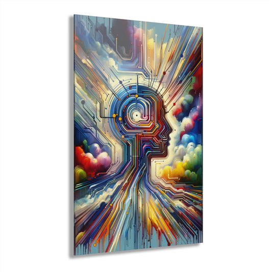 Supportive Digital Empathy Acrylic Prints (French Cleat Hanging) - ATUH.ART