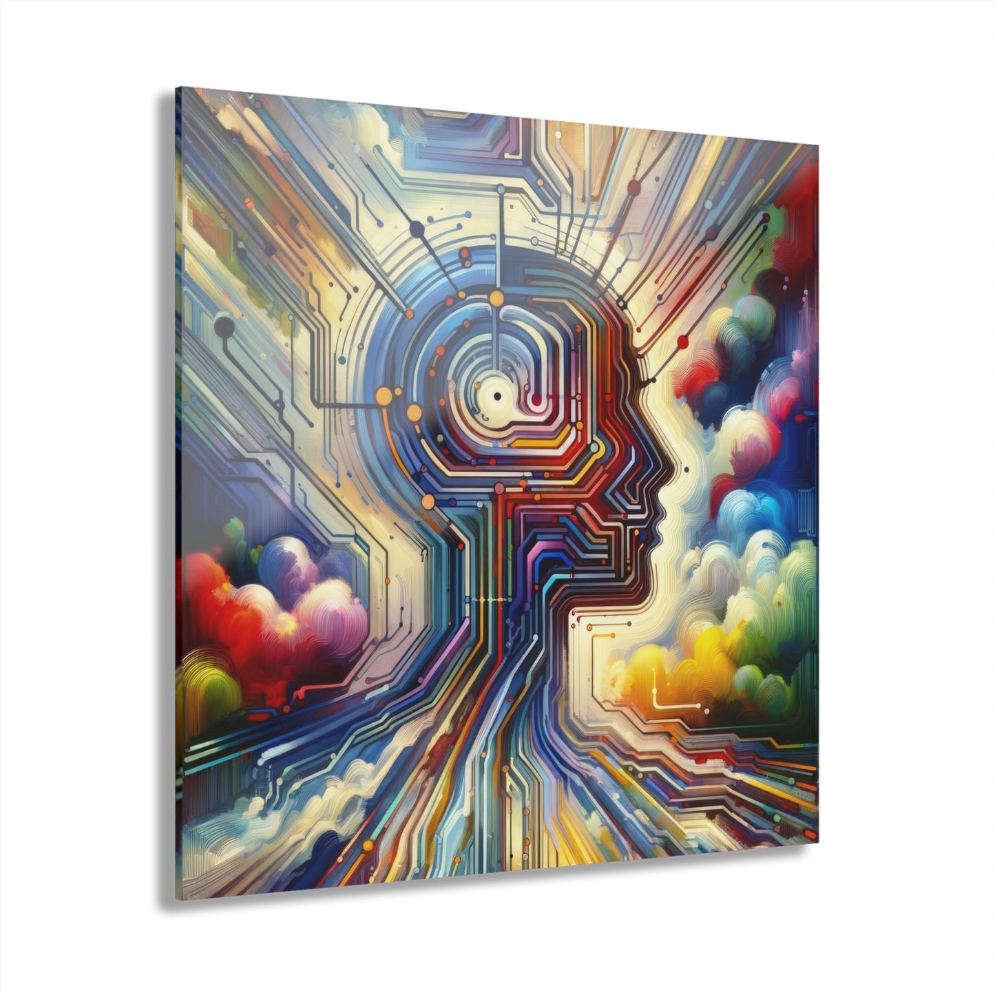 Supportive Digital Empathy Acrylic Prints (French Cleat Hanging) - ATUH.ART