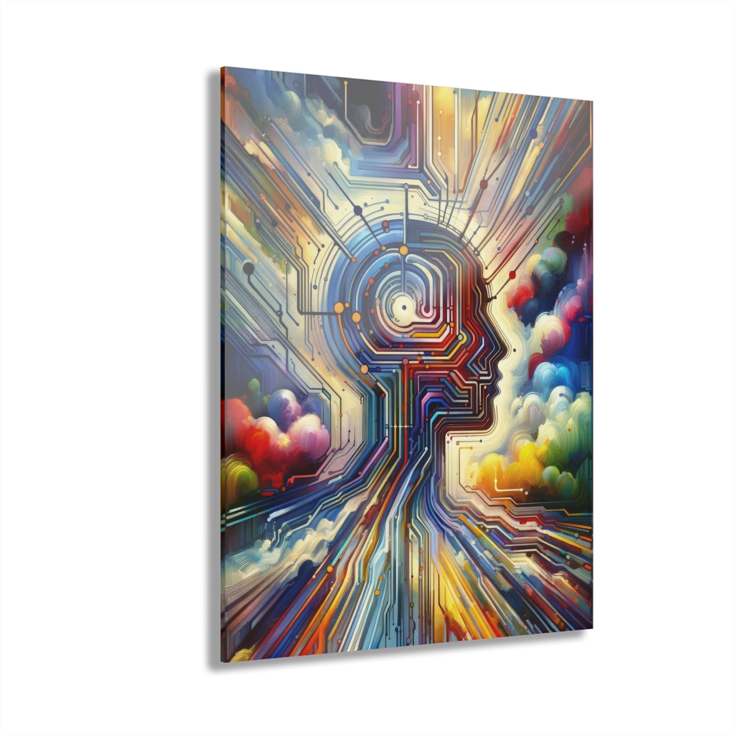 Supportive Digital Empathy Acrylic Prints (French Cleat Hanging) - ATUH.ART
