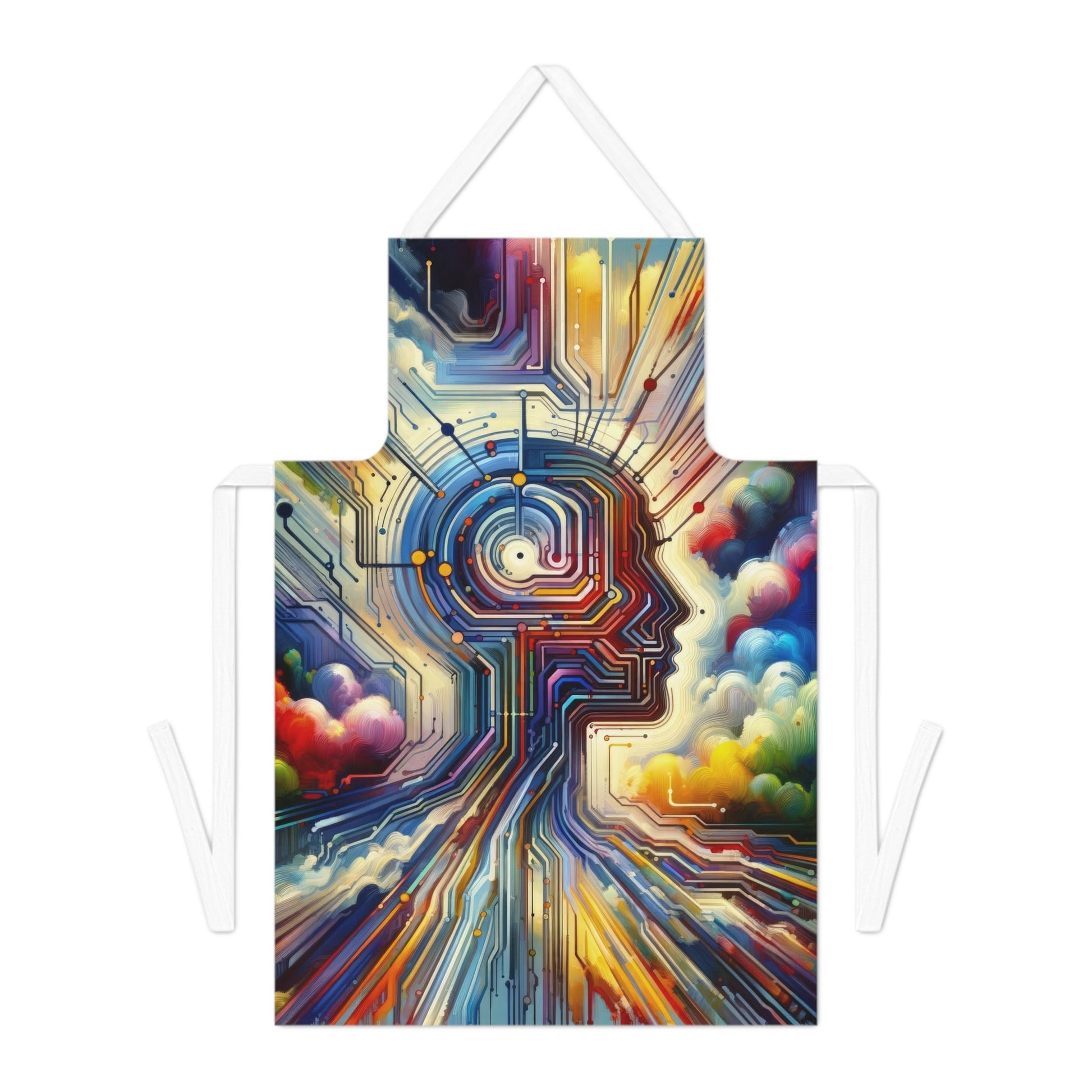 Supportive Digital Empathy Adult Apron (AOP) - ATUH.ART