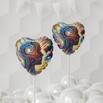 Supportive Digital Empathy Balloon (Round and Heart-shaped), 11" - ATUH.ART
