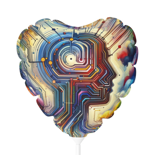 Supportive Digital Empathy Balloon (Round and Heart-shaped), 11" - ATUH.ART