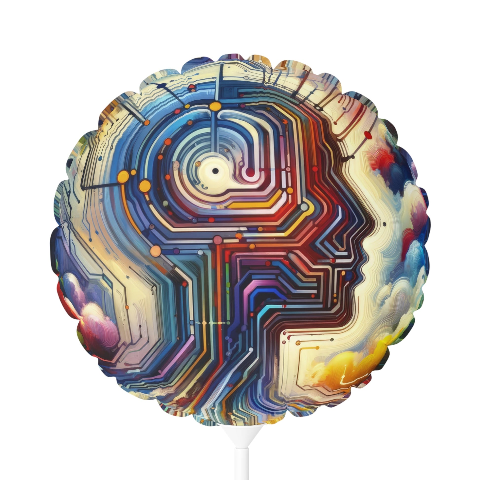 Supportive Digital Empathy Balloon (Round and Heart-shaped), 11" - ATUH.ART