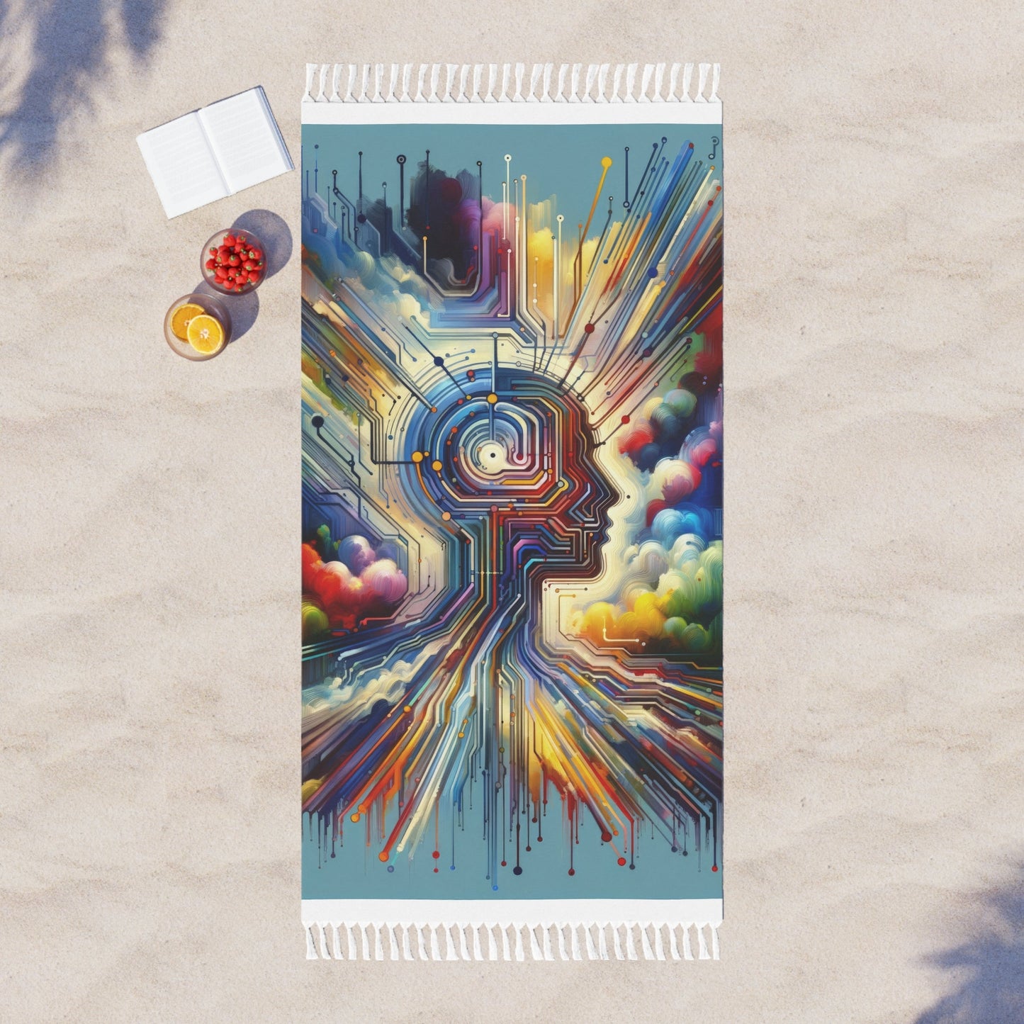 Supportive Digital Empathy Boho Beach Cloth - ATUH.ART