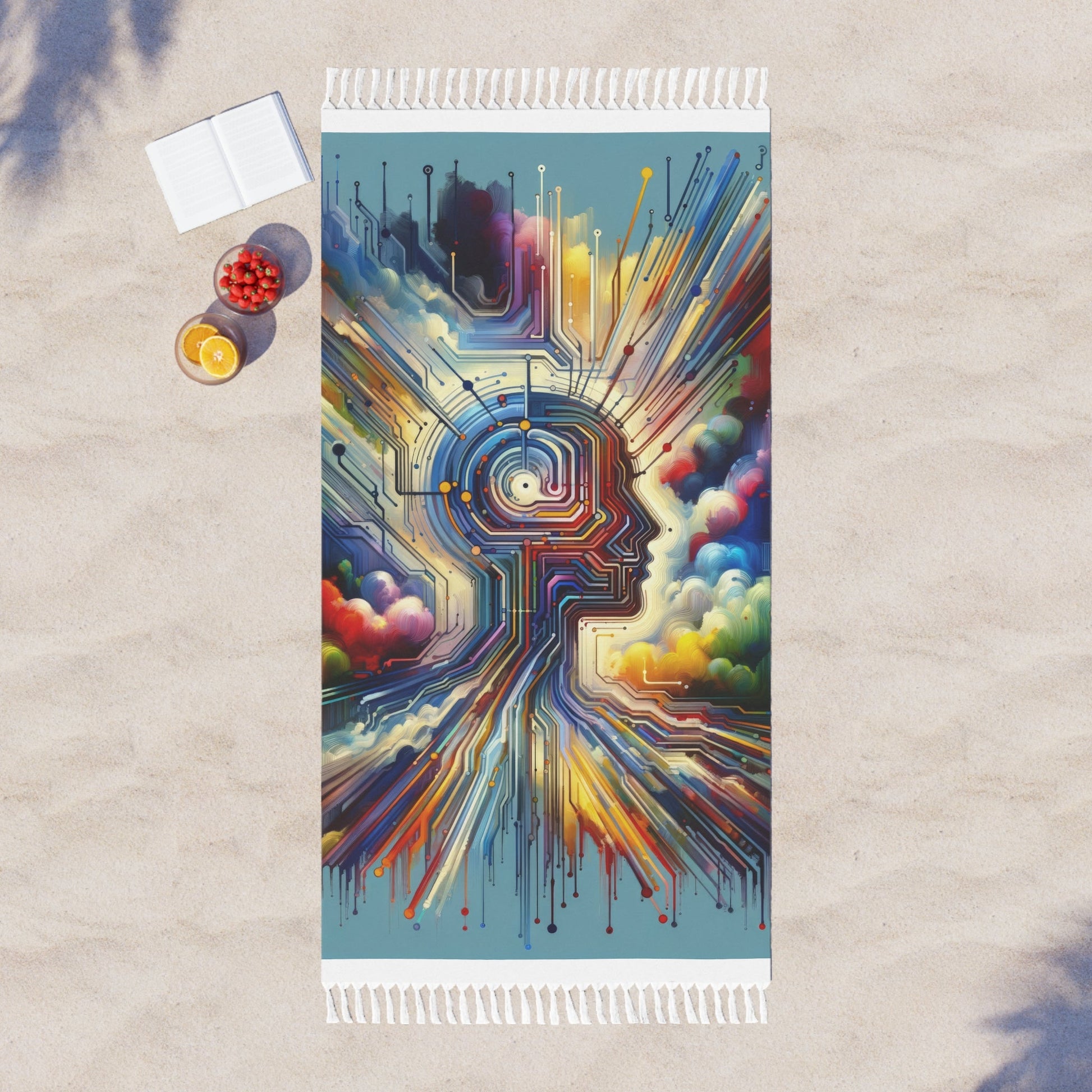 Supportive Digital Empathy Boho Beach Cloth - ATUH.ART