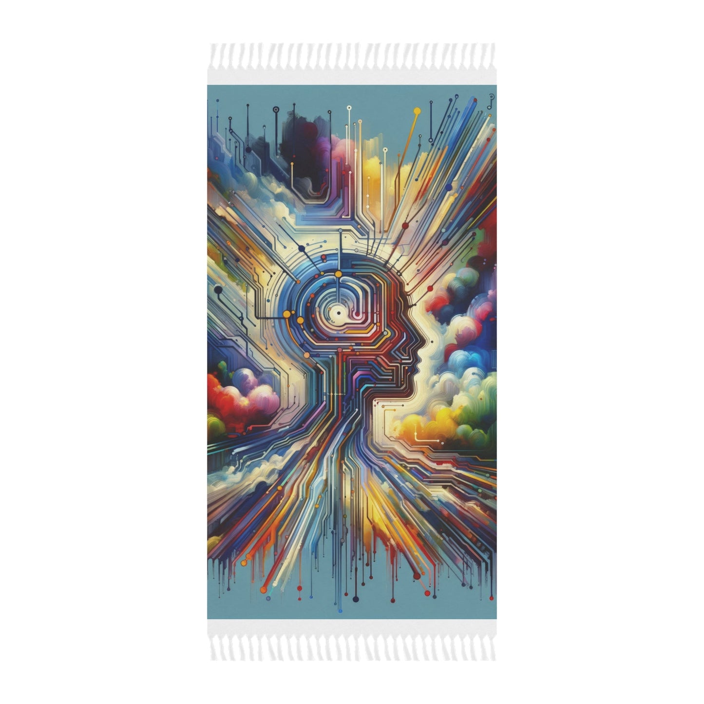 Supportive Digital Empathy Boho Beach Cloth - ATUH.ART