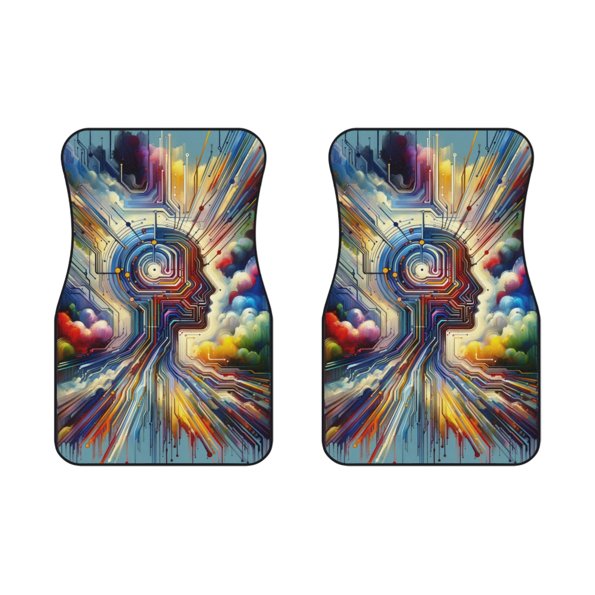 Supportive Digital Empathy Car Mats (2x Front) - ATUH.ART