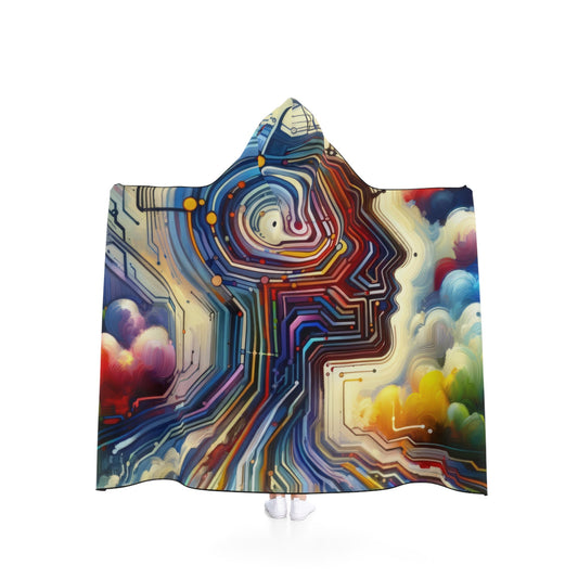 Supportive Digital Empathy Hooded Blanket - ATUH.ART