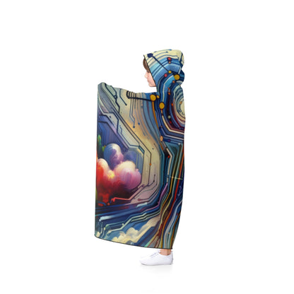 Supportive Digital Empathy Hooded Blanket - ATUH.ART