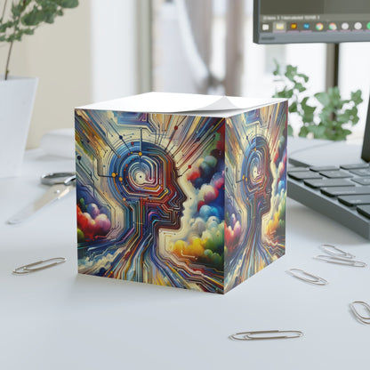 Supportive Digital Empathy Note Cube - ATUH.ART