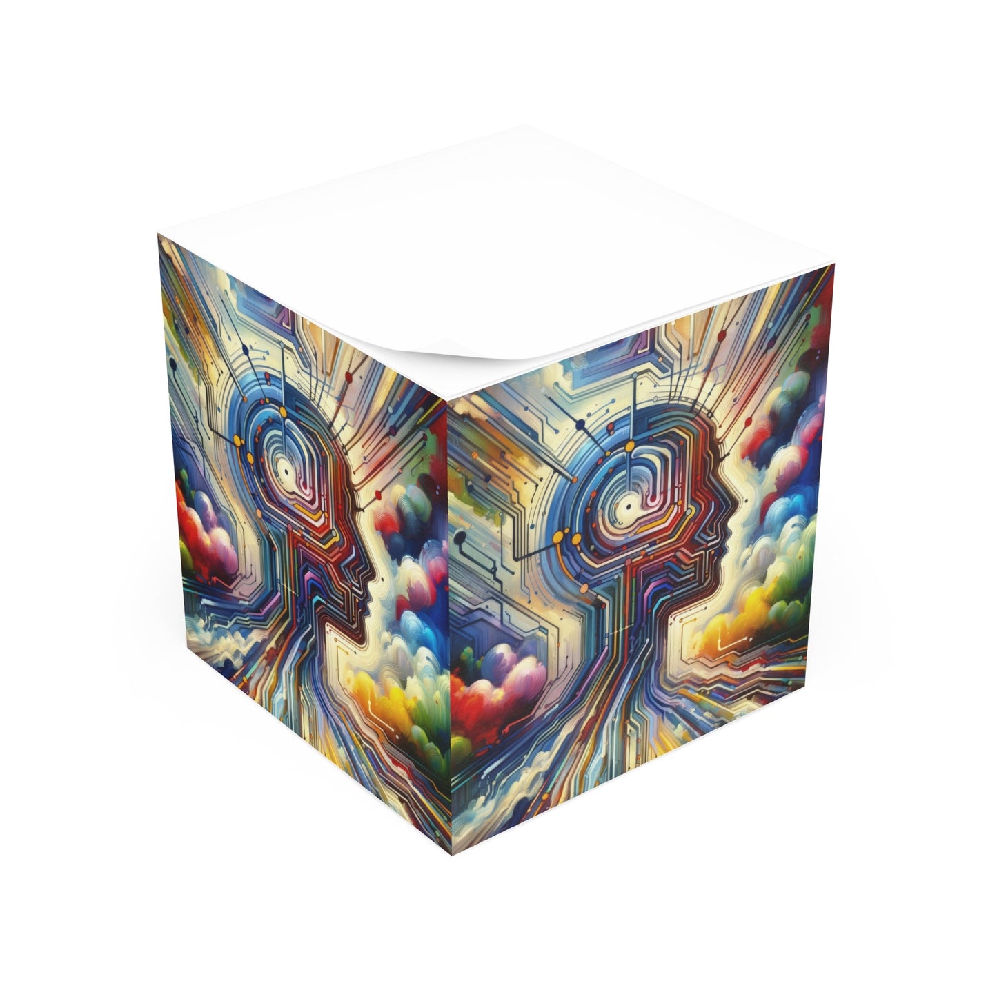 Supportive Digital Empathy Note Cube - ATUH.ART