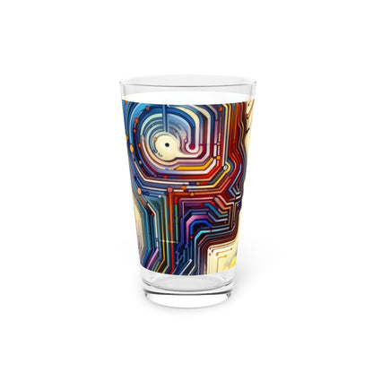 Supportive Digital Empathy Pint Glass, 16oz - ATUH.ART