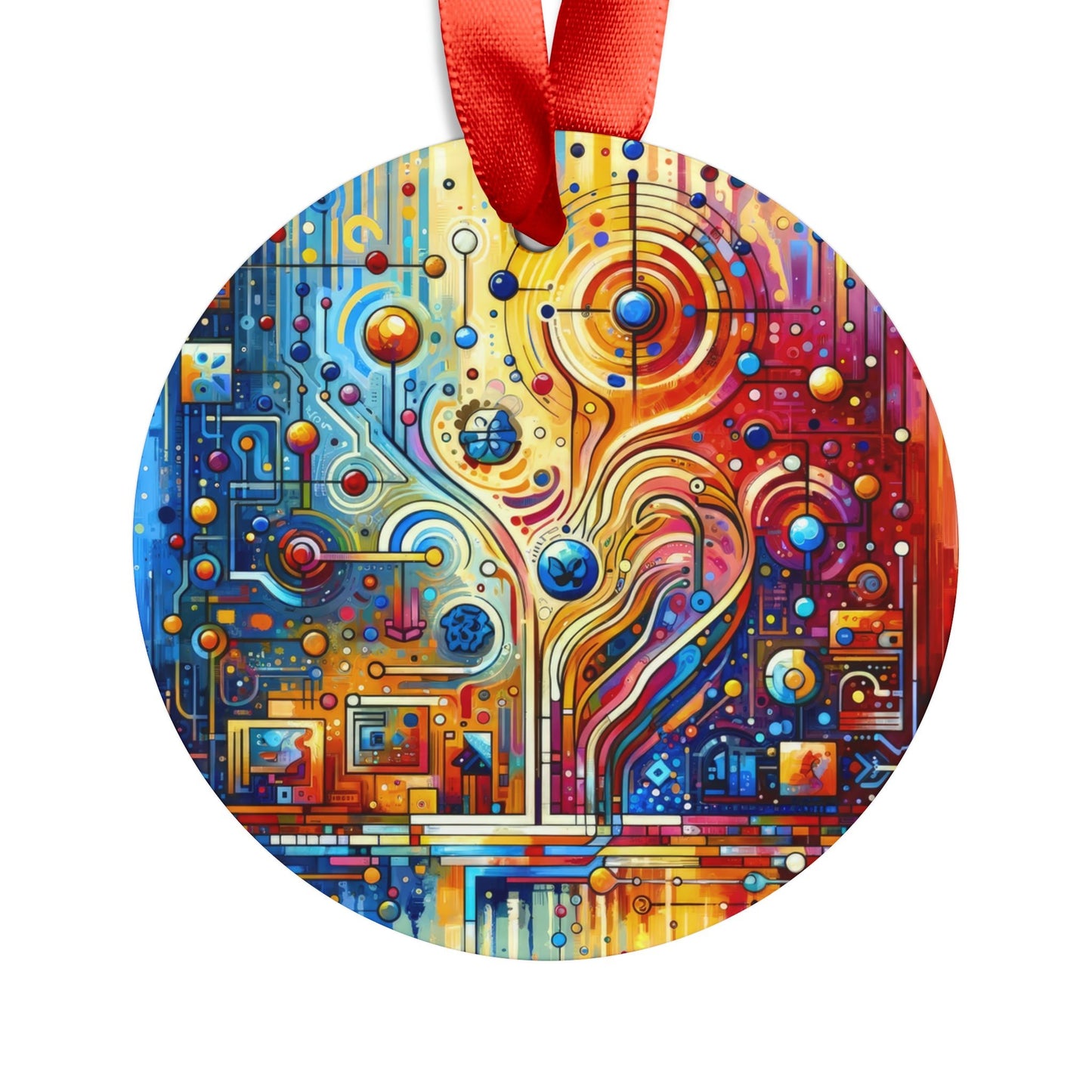 Supportive Divided Empathy Acrylic Ornament with Ribbon - ATUH.ART
